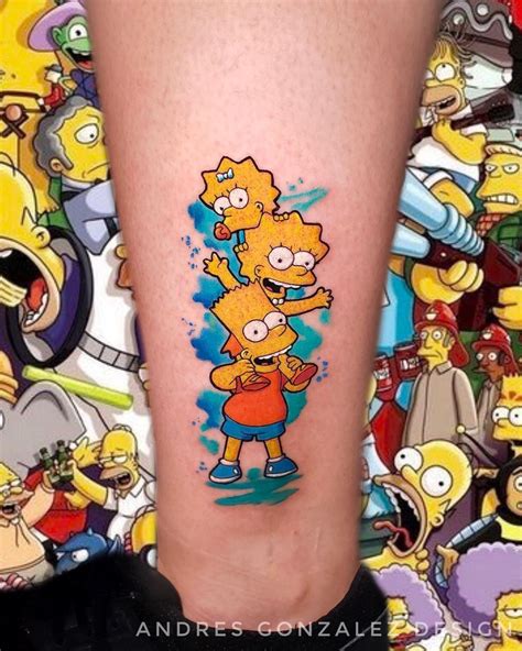 simpsons tattoo|the simpsons tattoo designs.